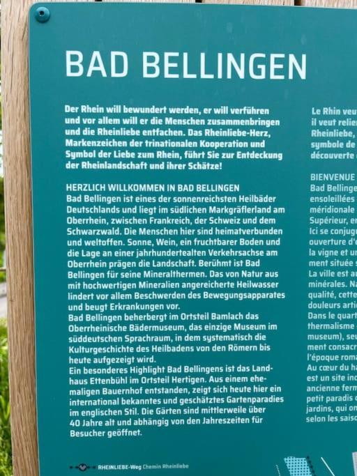 Vogesenblick Leilighet Bad Bellingen Eksteriør bilde